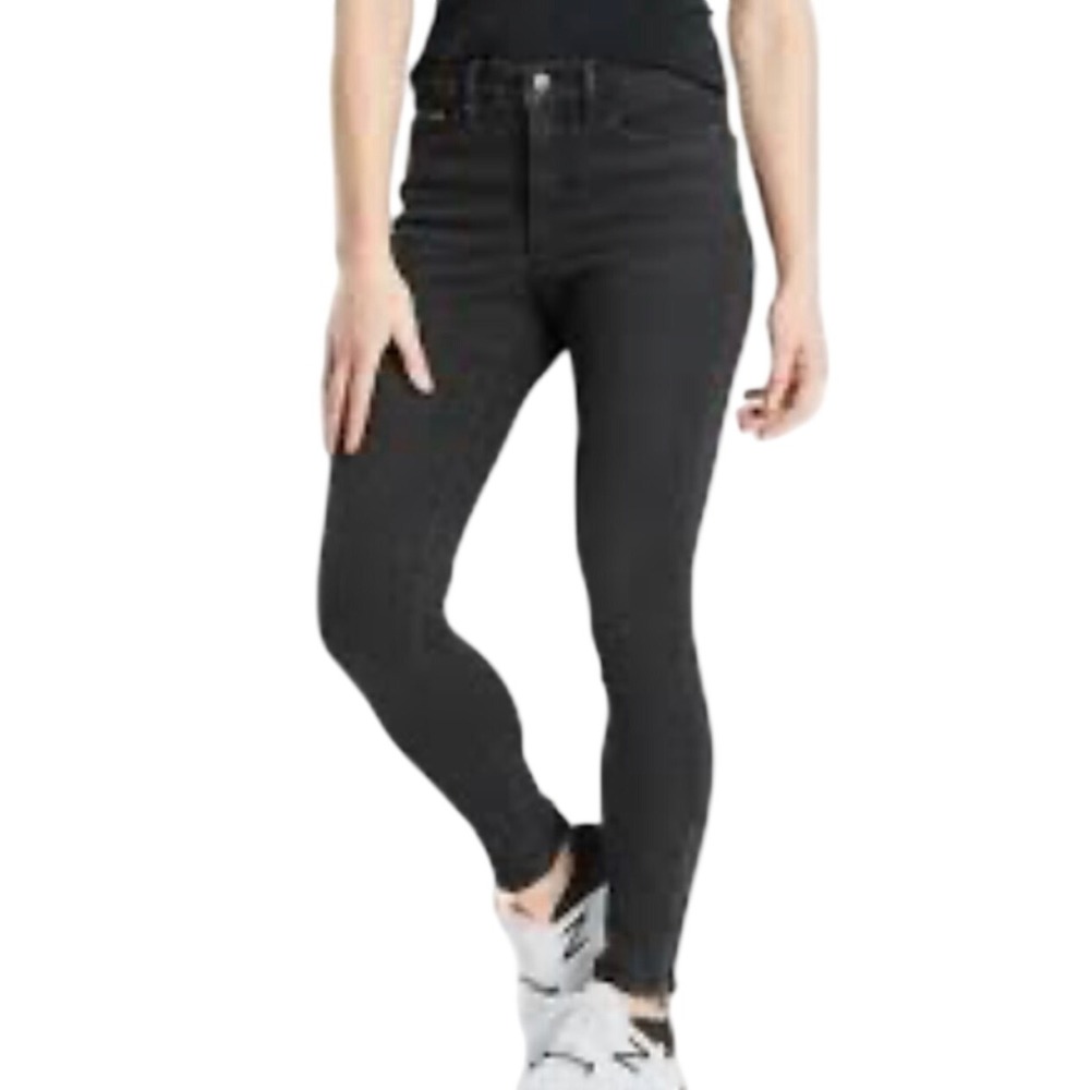 Athleta Flex Ultra Skinny Jeans Charcosl Black Denim Stretch Pants Women 4